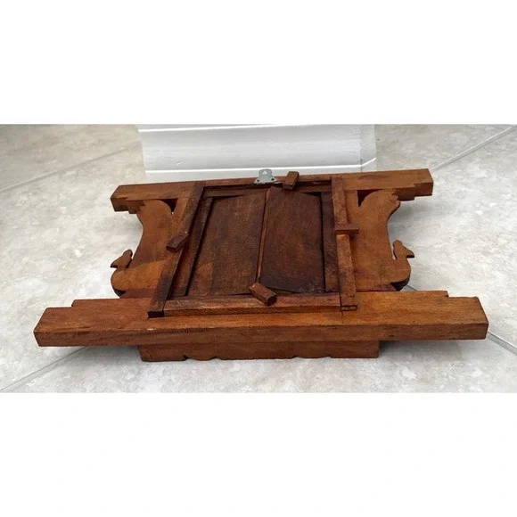 2 Peacock Ankhi Jhyal/Nepalese Antique Architectural Vintage Window/Wooden Frame - Picture 12 of 15